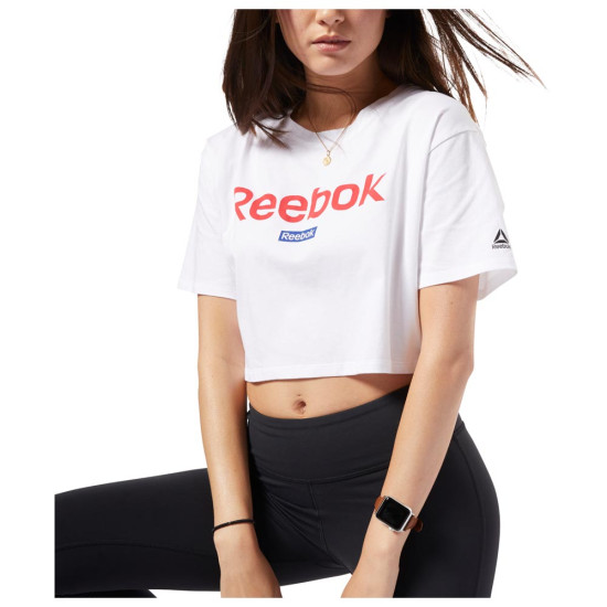 Reebok Γυναικεία κοντομάνικη μπλούζα crop